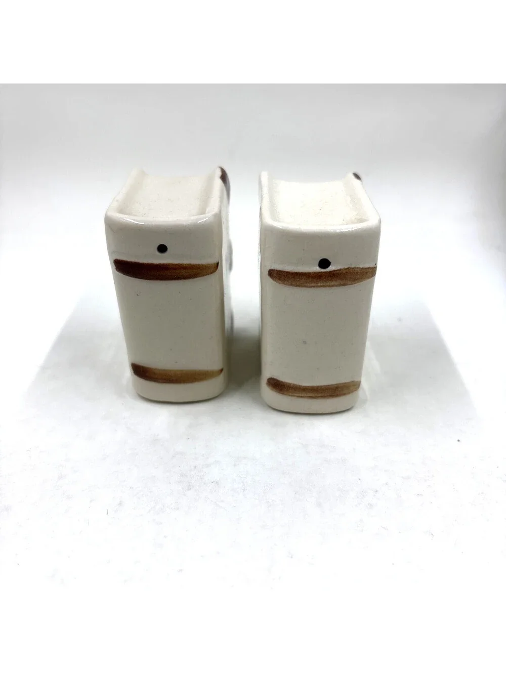Salty Stories Peppery Tales Book Ceramic Salt Pepper Shakers JAPAN 1950 Vintage